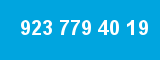 923 779 40 19 923 779 40 19